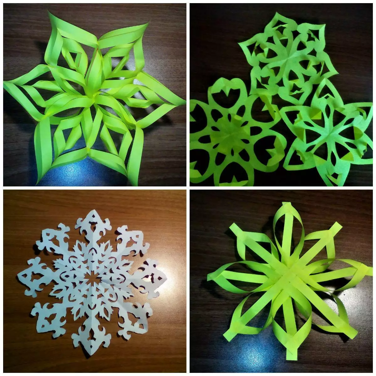 Hoe papieren sneeuwvlokken voor thuis te maken