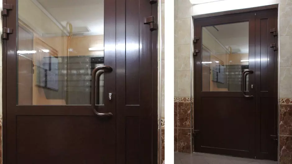 Pintu masuk profil aluminium