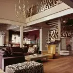 Característiques del disseny de la sala d'estar amb les idees d'escala i disseny | Foto +76