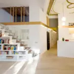 Características do deseño da sala de estar con escaleira e ideas de deseño | +76 foto