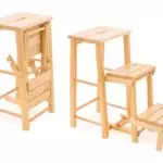 Stolička s transformací ve schodech - univerzální židle nebo dva předměty v jednom