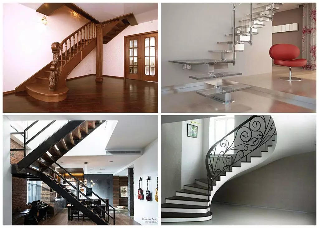Карактеристике дизајна ходника са степеништима и могућим опцијама за аранжман | +70 фотографија
