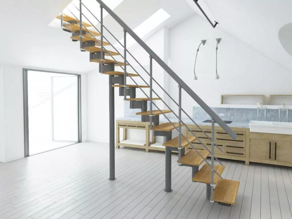 Direct modular staircase