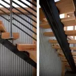 Características de la decoración de la escalera de metal con madera: la elección del material y la tecnología del trabajo.