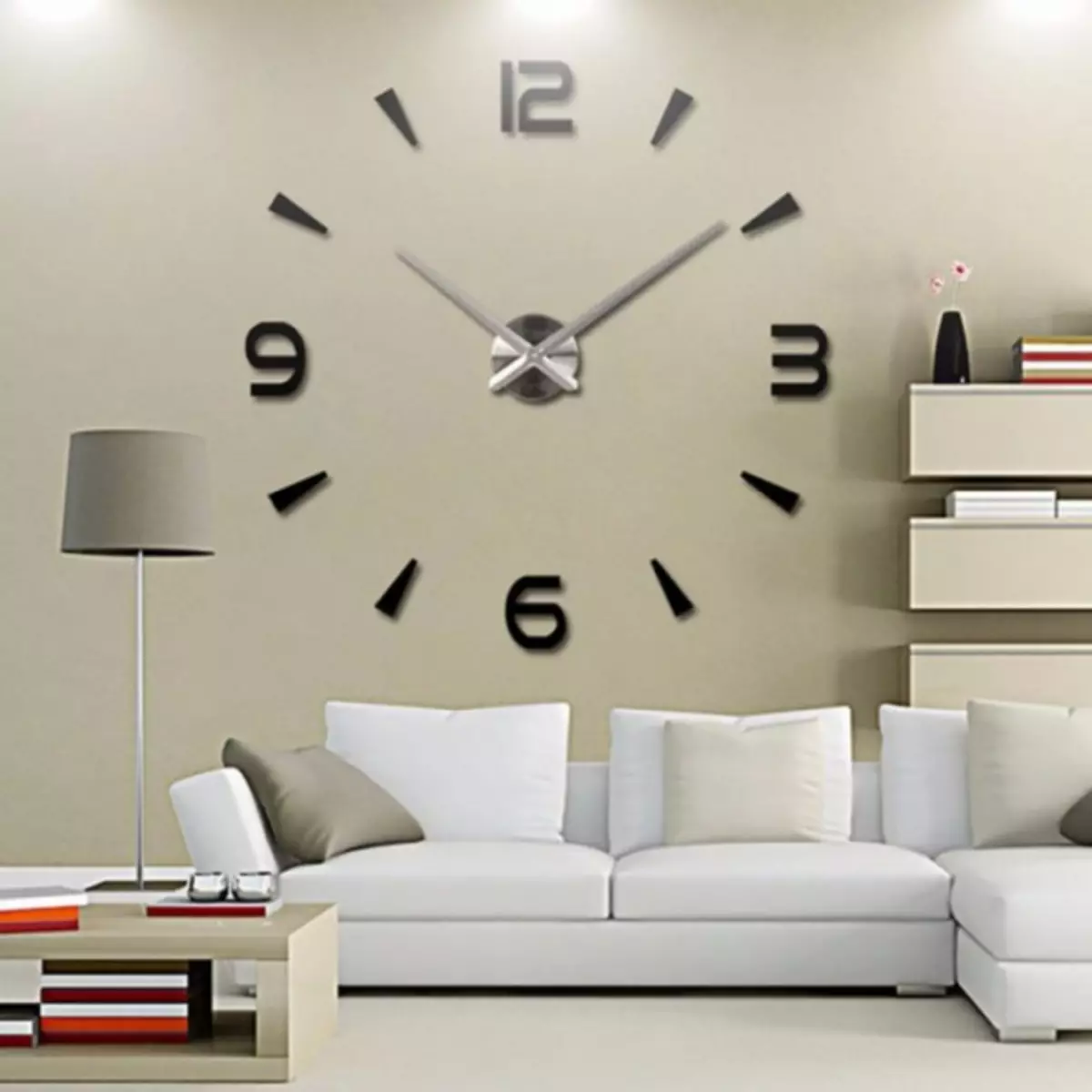 Wall Clock sa living room - 80 mga larawan ng orihinal na mga ideya sa disenyo