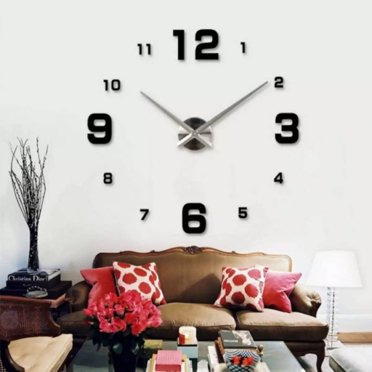 Wall Clock sa living room - 80 mga larawan ng orihinal na mga ideya sa disenyo