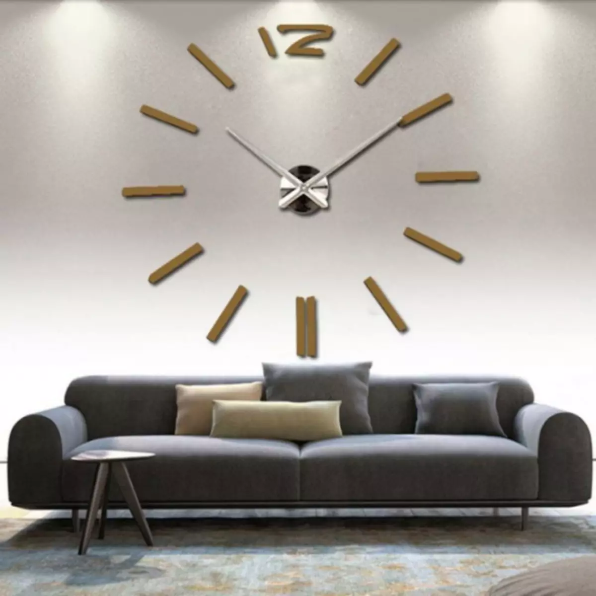 Wall Clock sa living room - 80 mga larawan ng orihinal na mga ideya sa disenyo