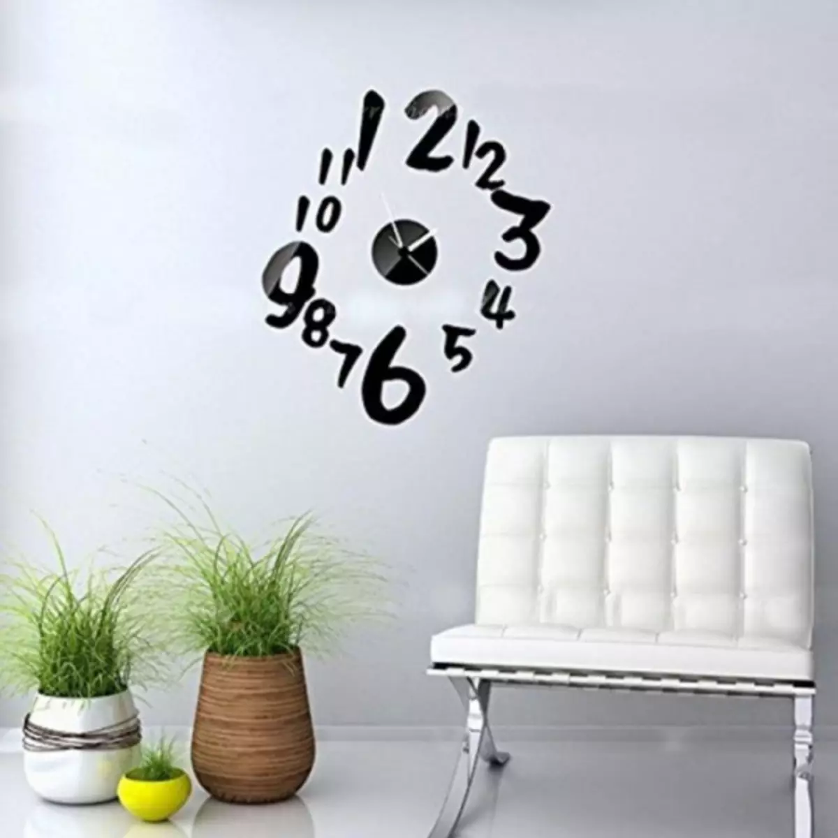 Wall clock in the living room - 80 photos of original design ideas