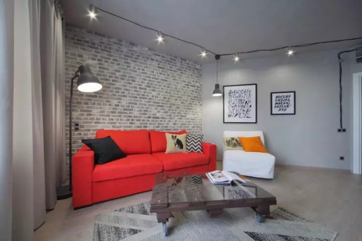 Brick Living Room - 75 foto van idees Hoe mooi om die woonkamer te betaal