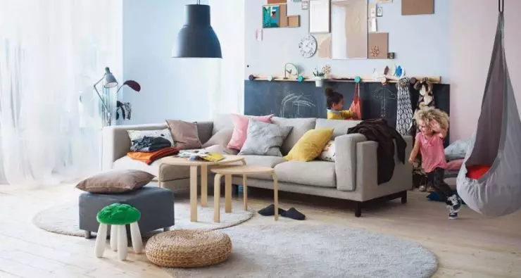 Dzīvojamās istabas IKEA - 100 fotogrāfijas no labākajiem modeļiem no 2019. gada kataloga