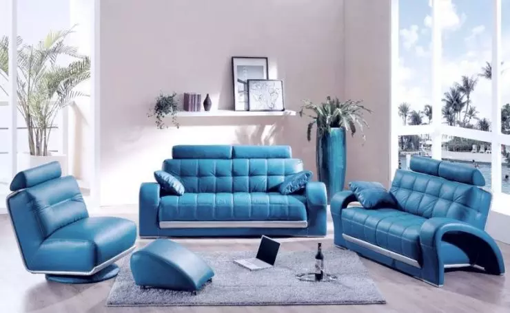 Blue living room - 110 photos of an unusual combination of blue shades in the living room