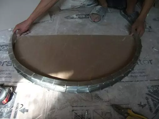 So erstellen Sie eine Gipboardbogen-Bogen-Phasen-Technologie von Installation und Dekoration