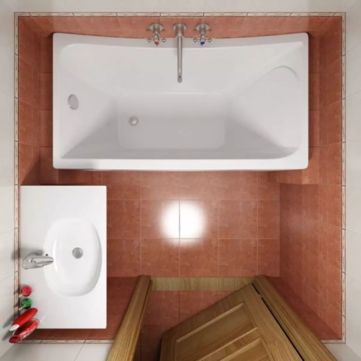Μπάνιο 3 τετραγωνικά μέτρα. m. - 80 φωτογραφίες από τα καλύτερα παραδείγματα σχεδιασμού
