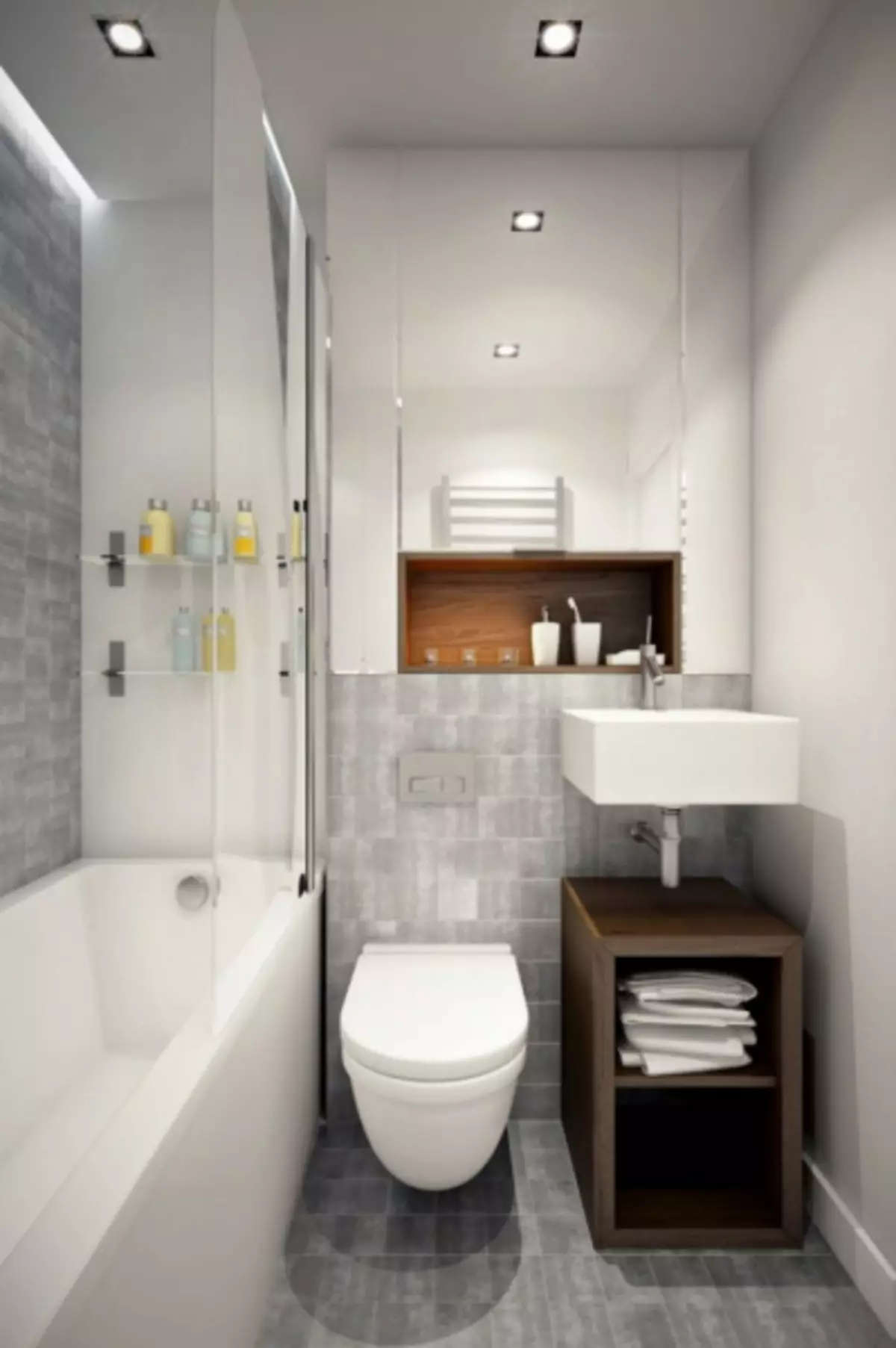 Badkamer 3 vierkante meter. m. - 80 foto's van de beste ontwerpvoorbeelden