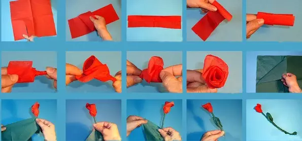 Hur man gör en ros från servetten med egna händer Styardly med foton och video
