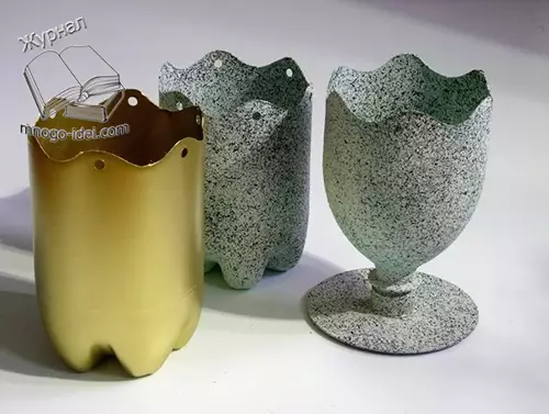 Potas para flores coas súas propias mans de botellas de plástico con fotos e video