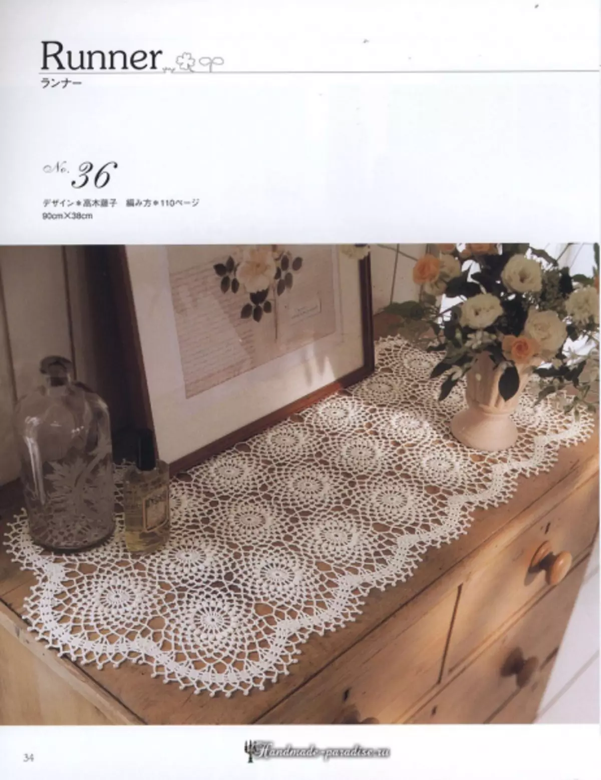 Κομψό δαντέλα Crochet 2019 περιοδικό - χαρτοπετσέτες και τραπεζομάντιλα βελονάκι