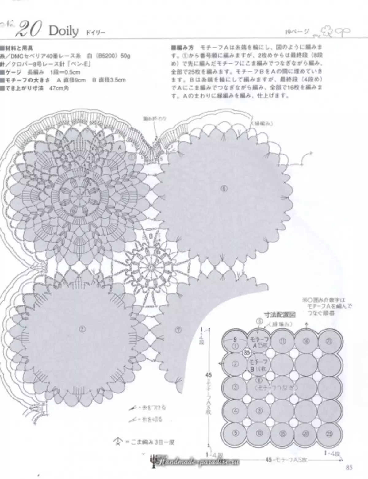 Elegant crochet Spëtze 2019 Magazine - Servietten an de Korchet Tafel