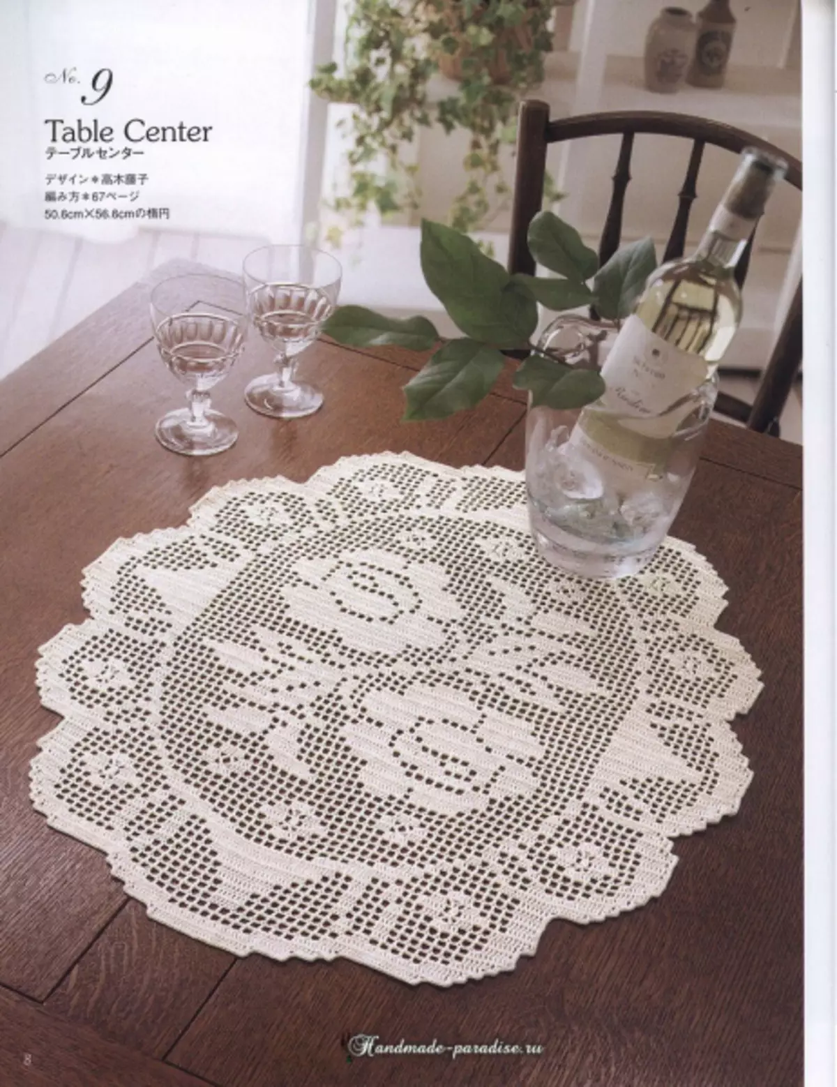 Eleganta Crochet Lace 2019 Revuo - Nekkoj kaj Crochet-tablotukoj