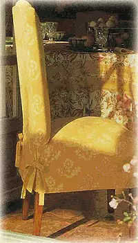 Jak šít kryt na židli sám: Vzorek s popisem řezání a šití