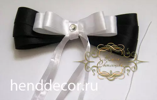 Tie butterfly with their own hands from satin ribbon female and for a boy