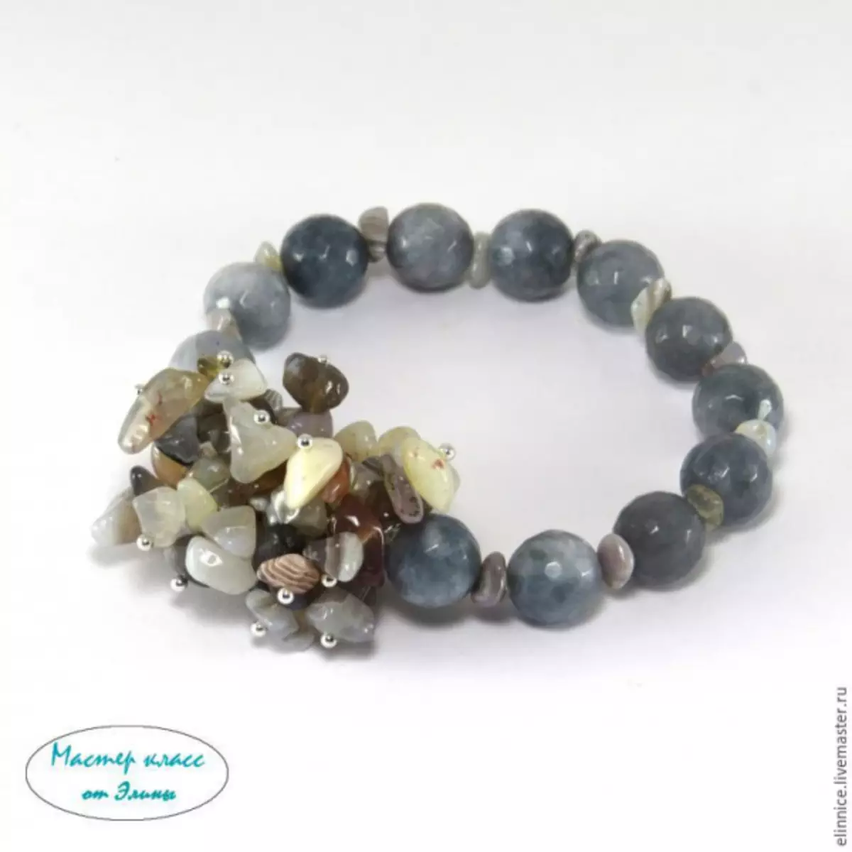 Natural stones bracelet with your own hands: Master class with photo