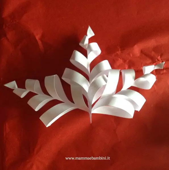 How to make a bulk snowflake from paper - master class