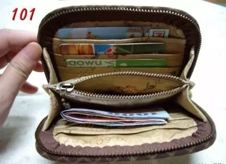 Brieftasche aus dem Stoff Tun Sie es selbst: Muster- und Master-Klasse beim Nähen