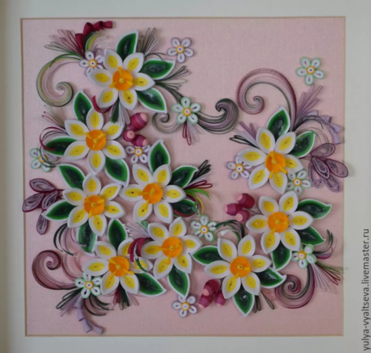 Quilling Pictures of Flowers, Bouquets: Masterclass met foto en video