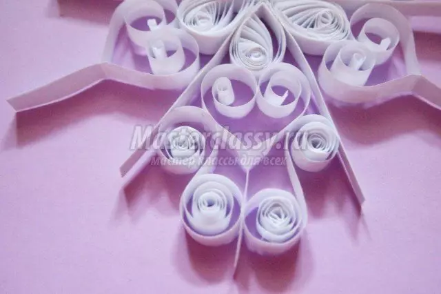 Quilling: Snowflake ეტაპობრივად სამაგისტრო კლასის ფოტო სქემები