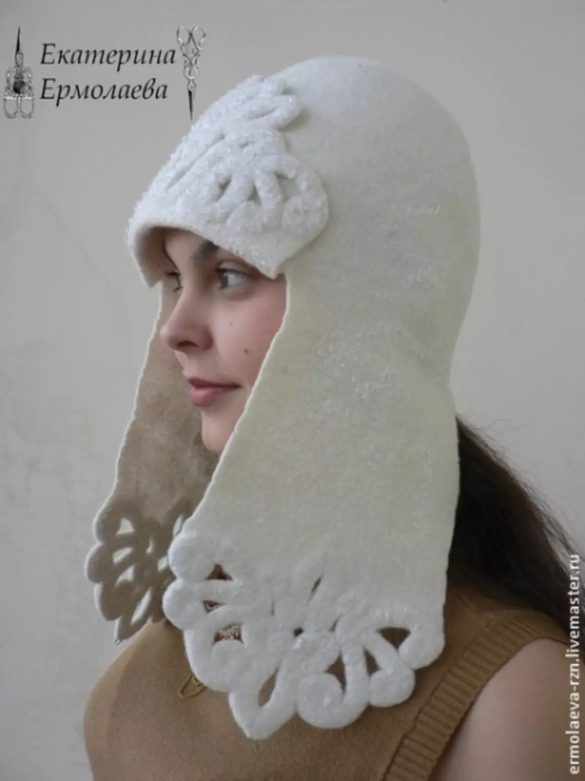Folding hats from wool for bath: master class with photo and video