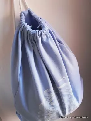 Slik syr du en ryggsekkpose: mønster og master klasse på sying