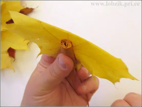 Herfst boeket van bladeren doe het zelf met foto's en video's