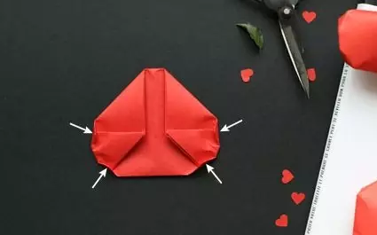 Toplu kalp origami