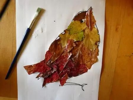 Herbsthandwerk machen es selbst im Kindergarten