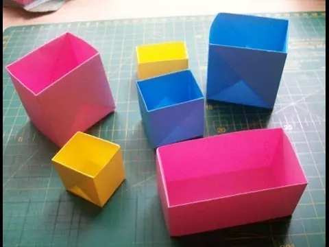 Ako urobiť krabicu lepenky s vlastnými rukami: Schéma a šablóna s MK