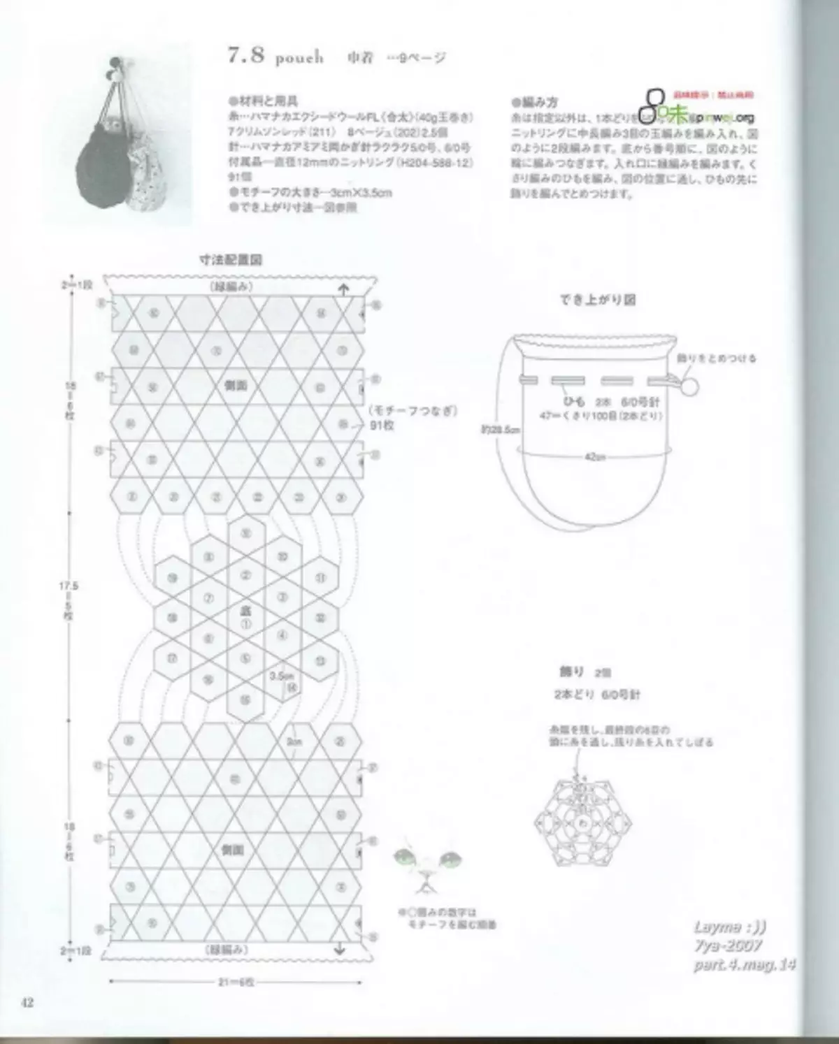 鉤針編織。日本雜誌