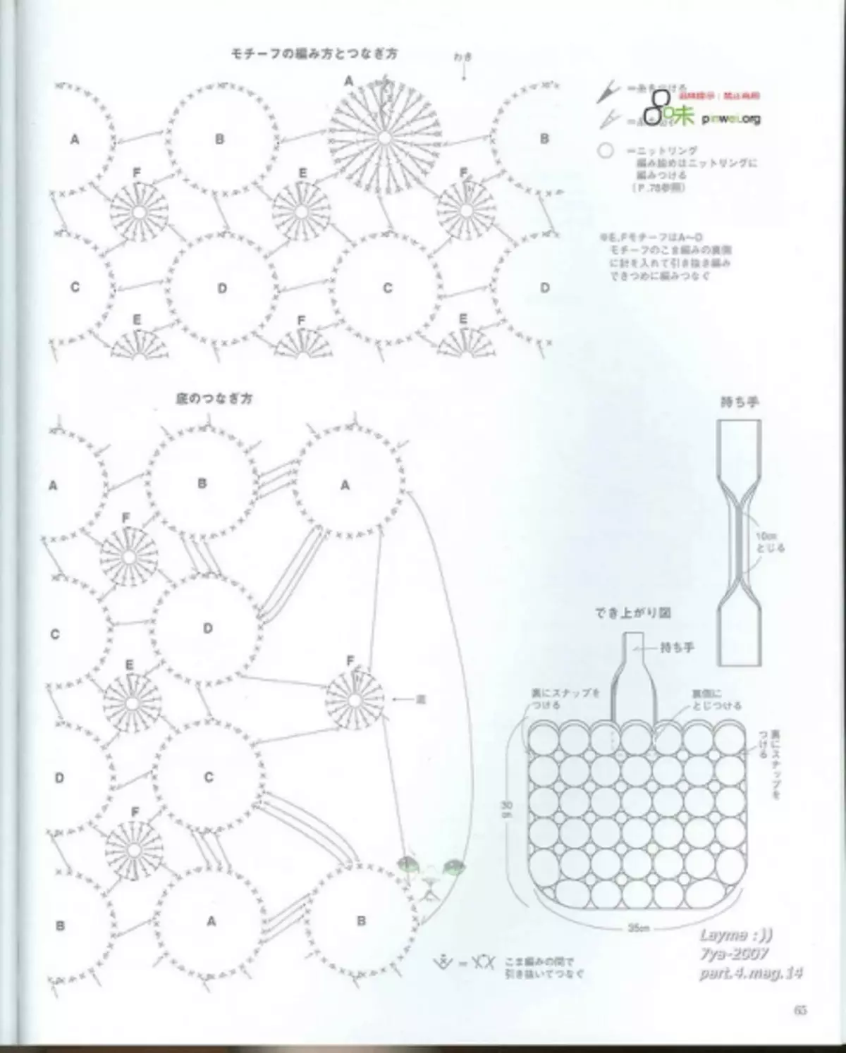 钩针编织。日本杂志