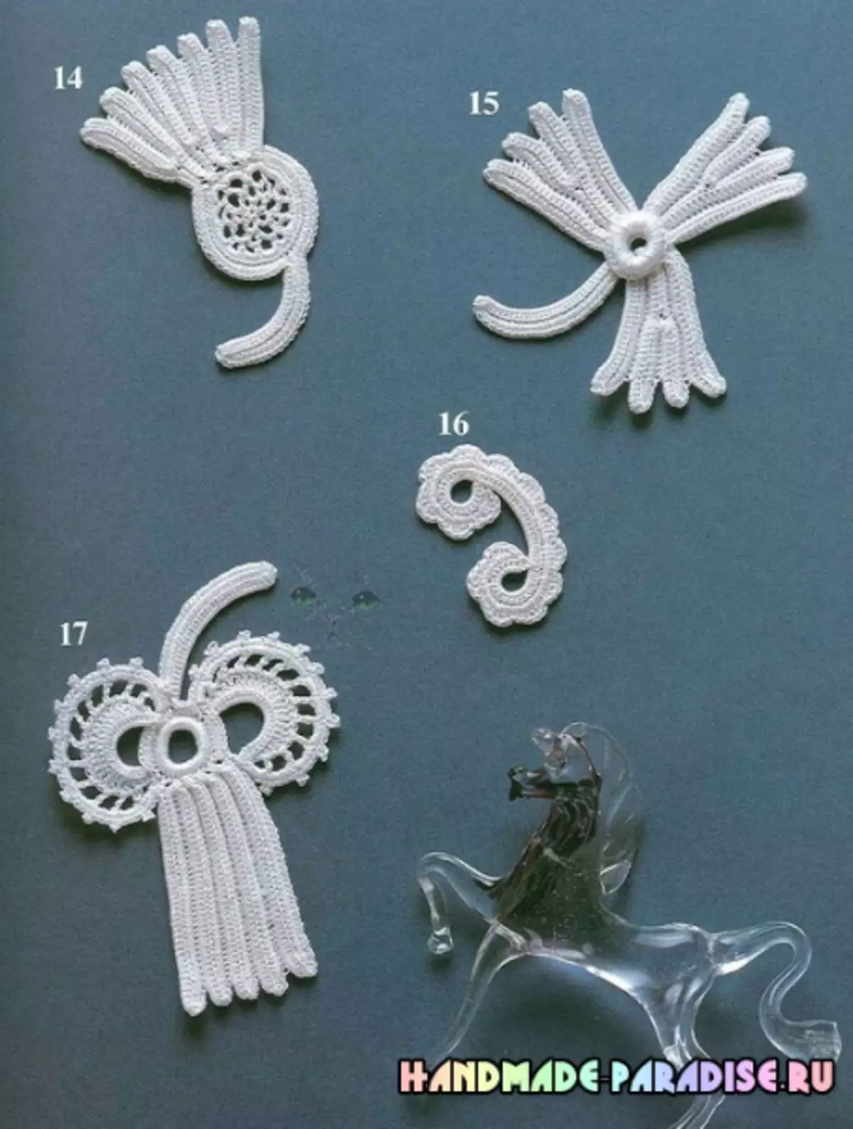 Crochet Lace Lace. Schemes of Motifs