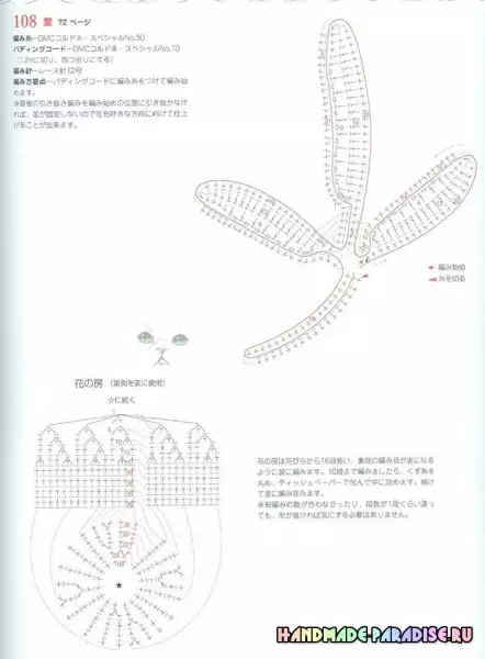 Irish lace crochet. Zvirongwa zveMotifs