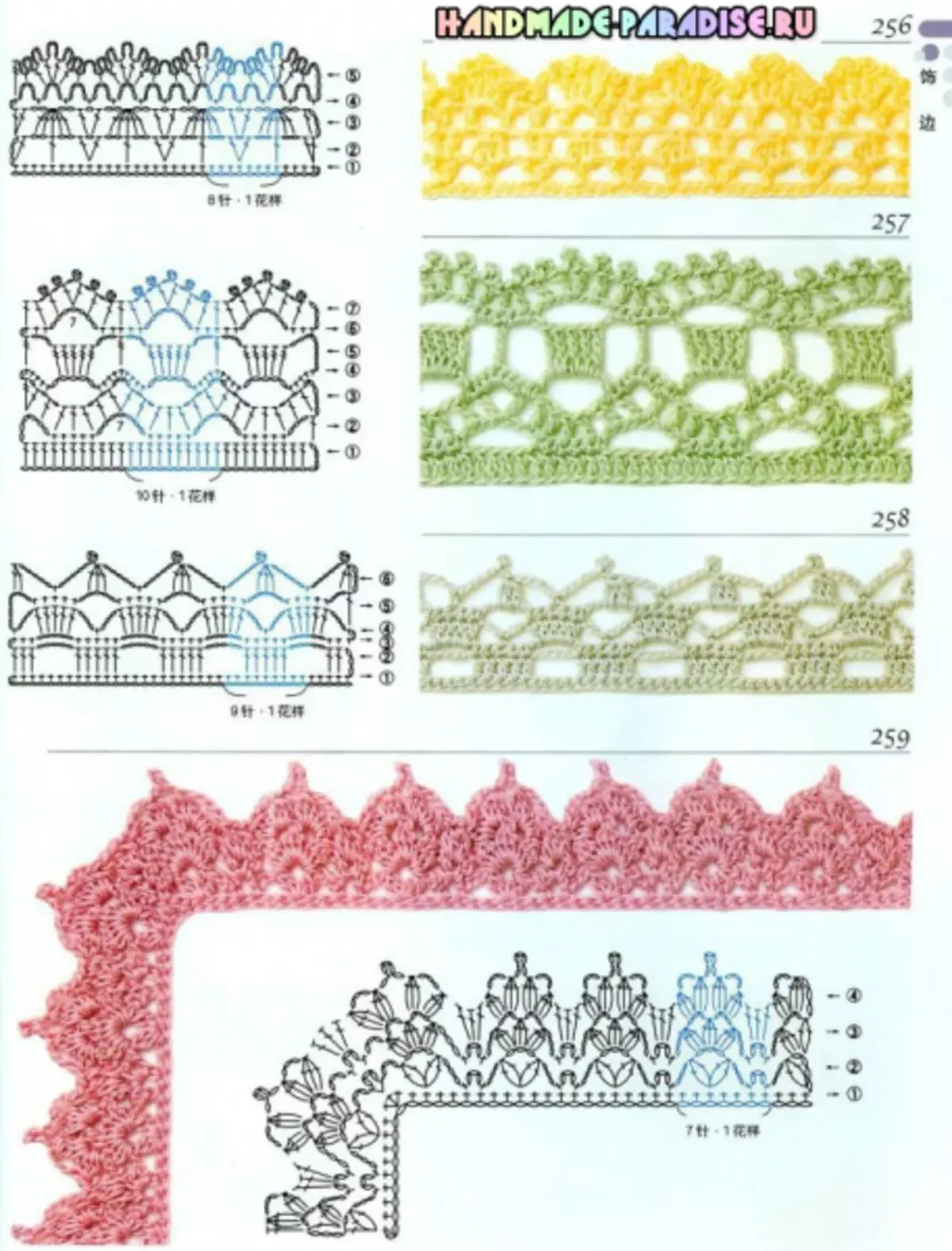 Crochet. Motifs மற்றும் வடிவங்களின் 300 வடிவங்கள்