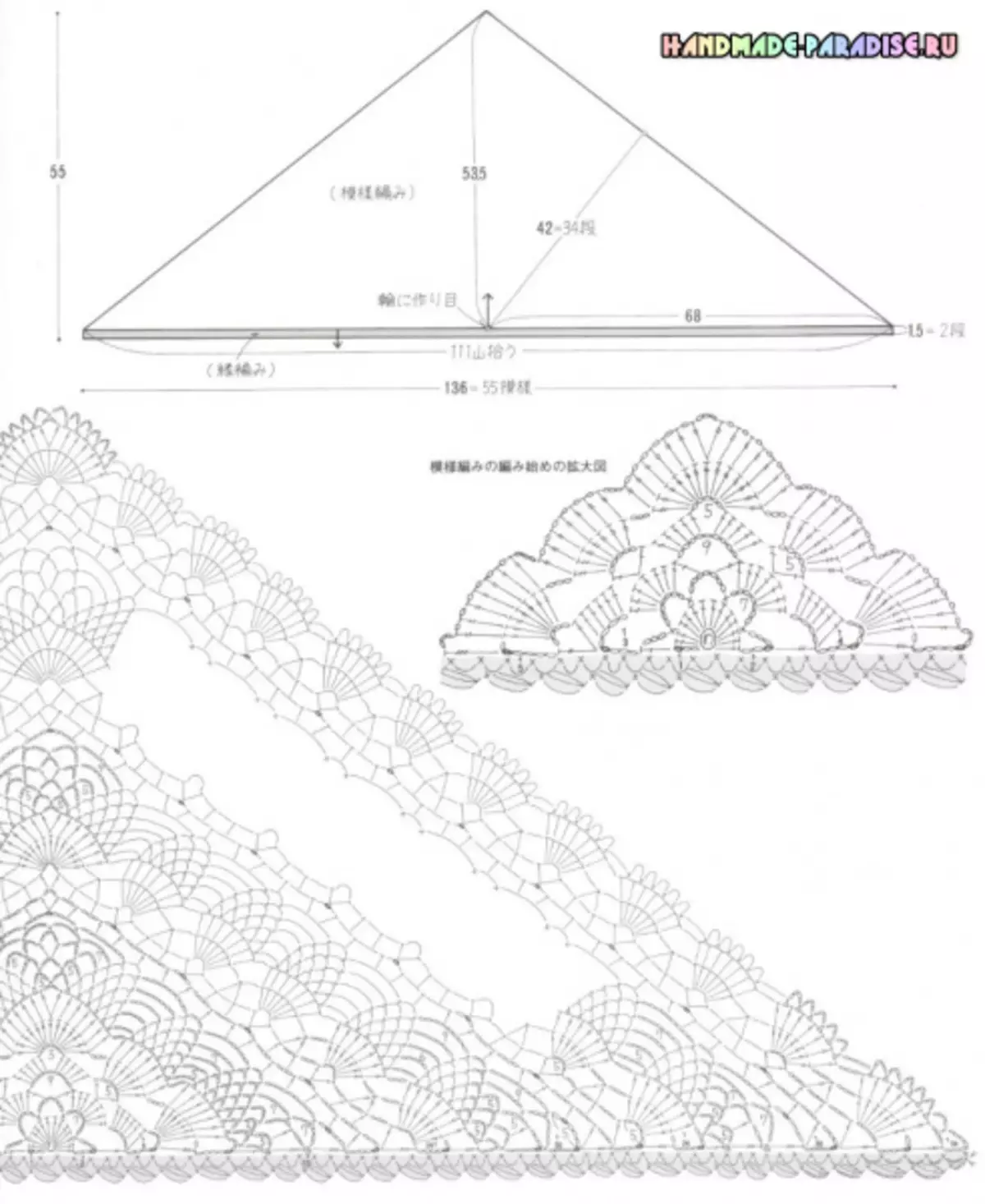 Crosio gwau chwaethus. Cylchgrawn Japan gyda Chynlluniau