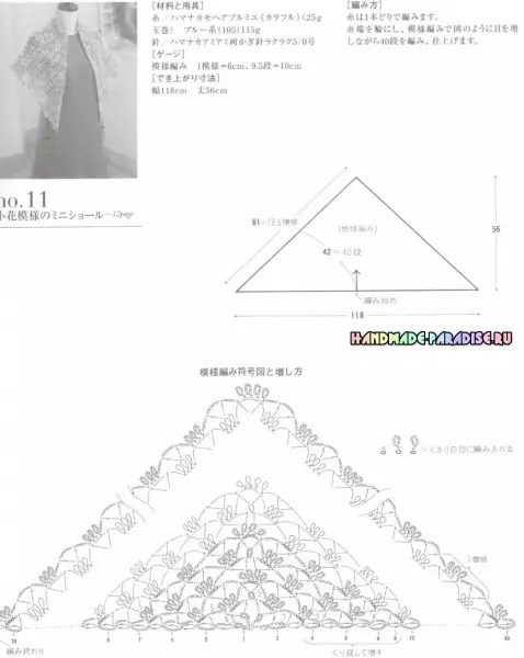 Stijlvolle breien haak. Japans magazine met schema's