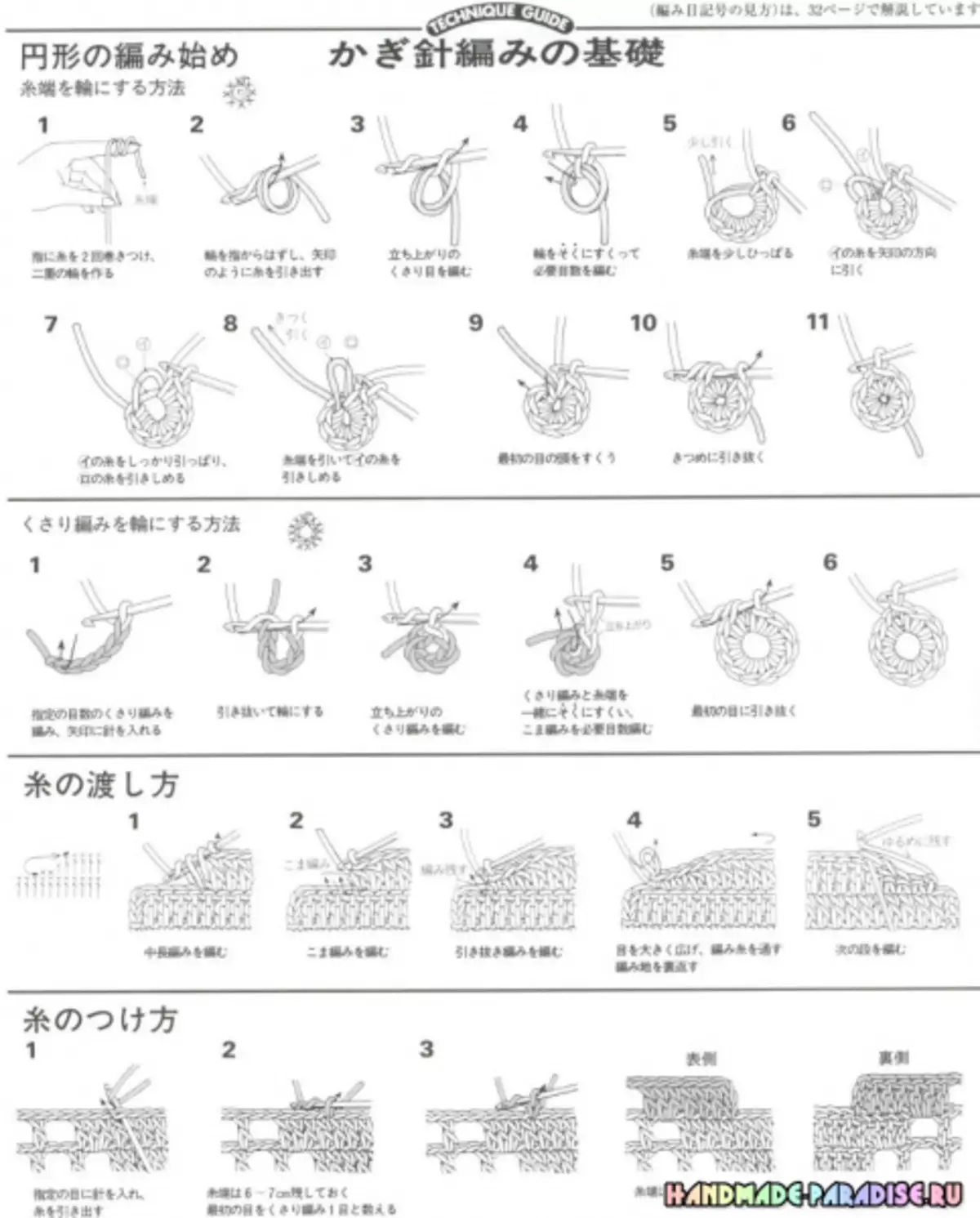 Stilvolle Strickhäkeln. Japanisches Magazin mit Schemata