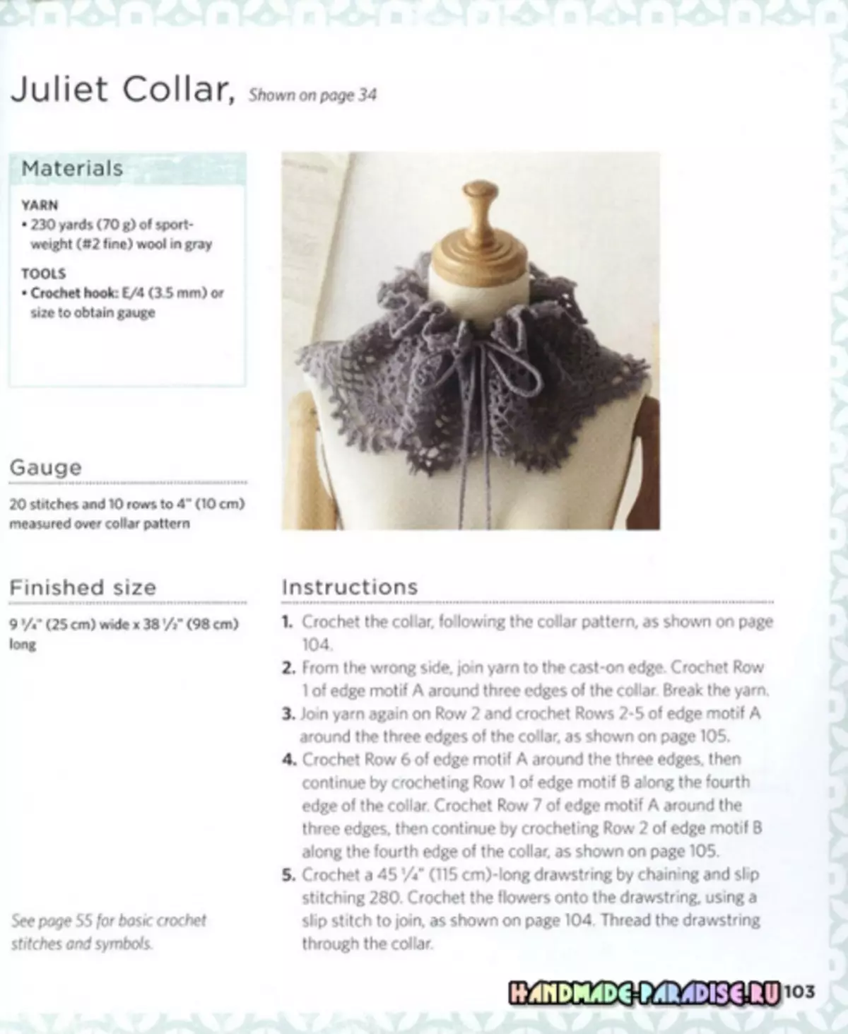 Crochet dengan warna. Majalah Jepang dengan skema