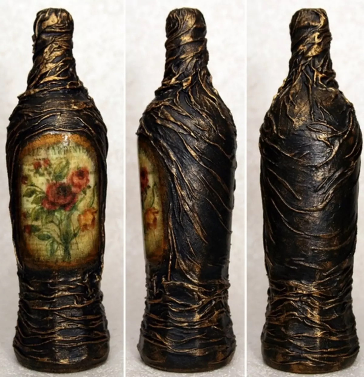 Бутылка декорированная
