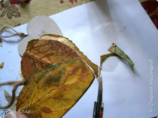 Věnec z podzimní listí s vlastními rukama: hlavní třída s videem