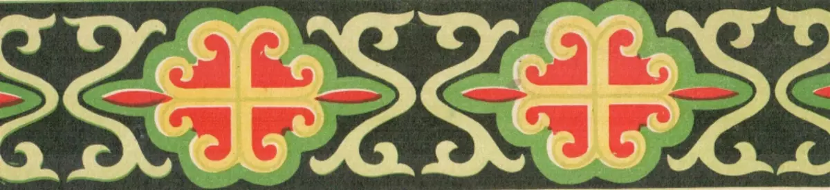 Disinji tal-Buryat u Ornamenti bi Stensils, Templates u Ritratti