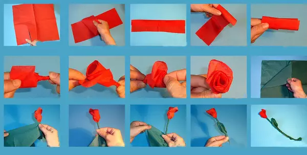 कसरी आफ्नै हातले न्यामिसनबाट गुलाब बनाउने: फोटो र भिडियोको साथ मास्टर कक्षा