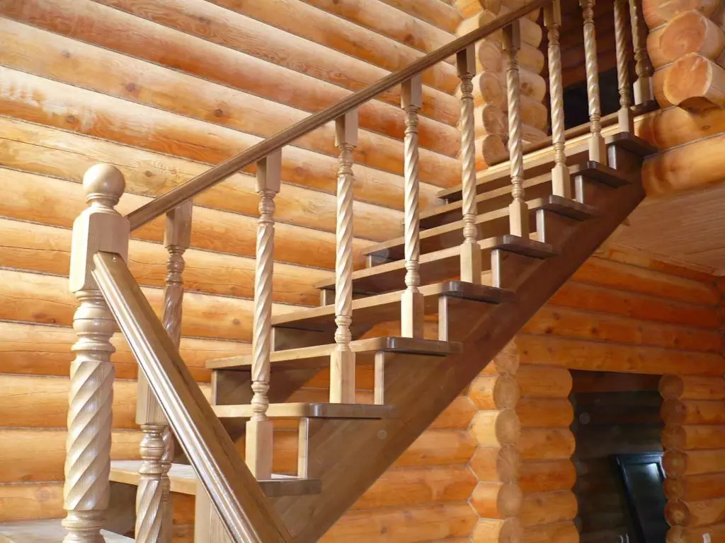 Tree staircase for cottage